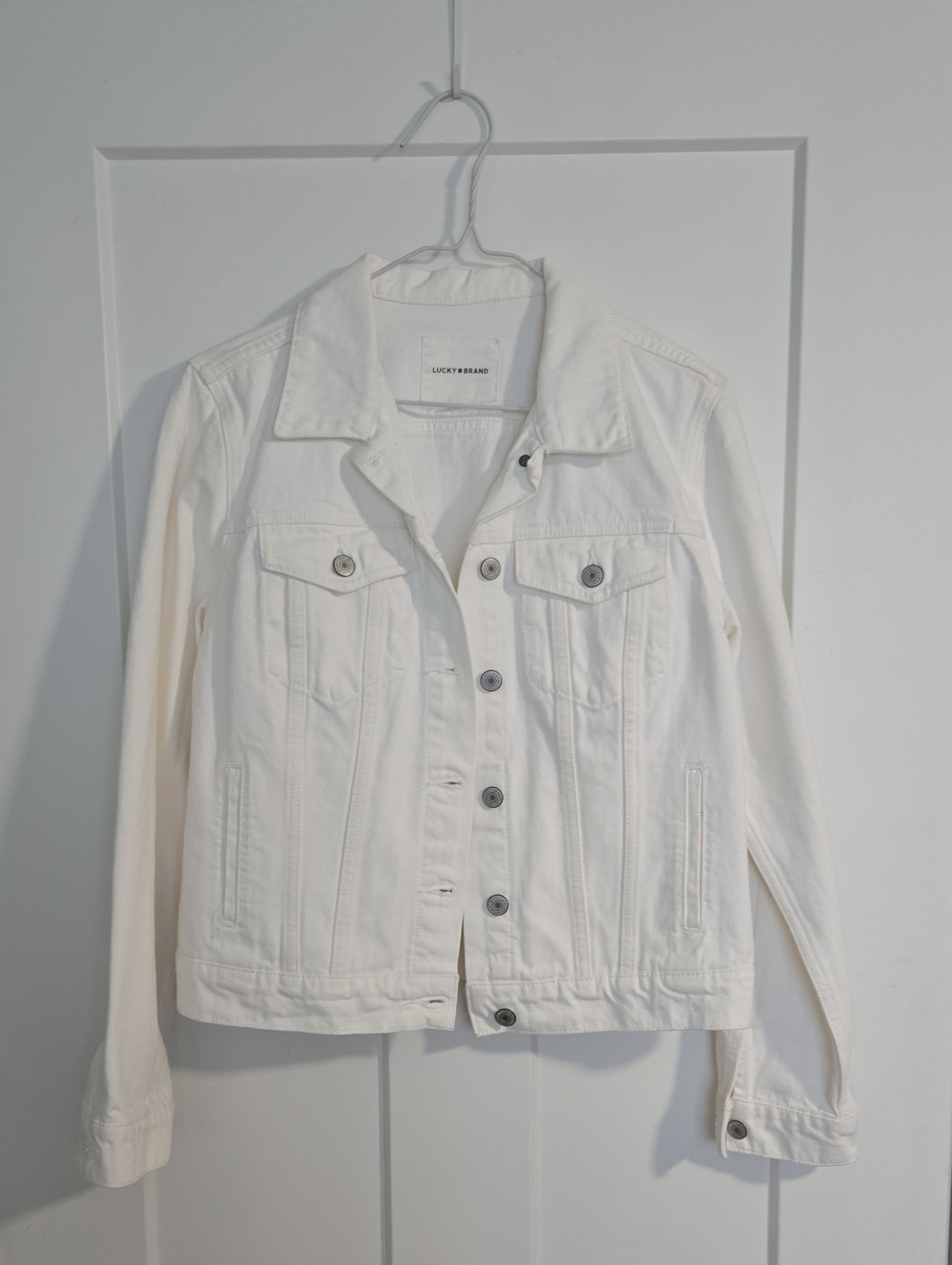 Lucky Brand Off-White Denim Jacket